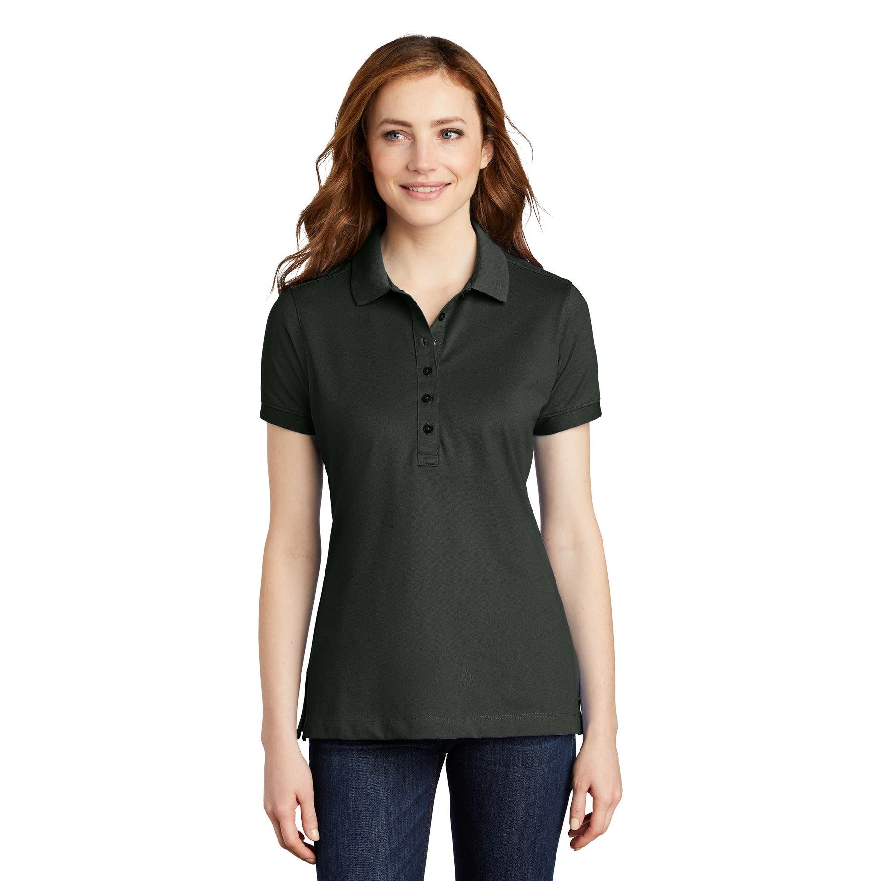 Port Authority-Port Authority® Women's Stretch Pique Polo. L555-MedTech-3